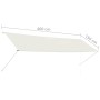 Toldo retráctil 400x150 cm crema de , Toldos - Ref: Foro24-143769, Precio: 75,37 €, Descuento: %