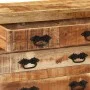 Aparador con 3 cajones madera maciza de mango rugosa 80x30x65cm de , Aparadores - Ref: Foro24-351690, Precio: 274,66 €, Descu...