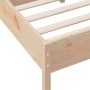 Estructura de cama con cabecero madera maciza pino 135x190 cm de , Camas y somieres - Ref: Foro24-842770, Precio: 109,24 €, D...