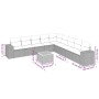 Set de sofás de jardín 10 pzas con cojines ratán sintético gris de , Conjuntos de jardín - Ref: Foro24-3225493, Precio: 586,1...