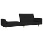 Sofá cama de 2 plazas con dos almohadas terciopelo negro de , Sofás - Ref: Foro24-375752, Precio: 295,65 €, Descuento: %