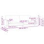 Sofá cama de 2 plazas con dos almohadas terciopelo negro de , Sofás - Ref: Foro24-375752, Precio: 295,65 €, Descuento: %