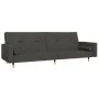 Sofá cama de 2 plazas con dos almohadas terciopelo gris oscuro de , Sofás - Ref: Foro24-375750, Precio: 286,09 €, Descuento: %