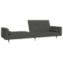 Sofá cama de 2 plazas con dos almohadas terciopelo gris oscuro de , Sofás - Ref: Foro24-375750, Precio: 286,09 €, Descuento: %