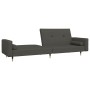 Sofá cama de 2 plazas con dos almohadas terciopelo gris oscuro de , Sofás - Ref: Foro24-375750, Precio: 291,16 €, Descuento: %