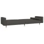 Sofá cama de 2 plazas con dos almohadas terciopelo gris oscuro de , Sofás - Ref: Foro24-375750, Precio: 286,09 €, Descuento: %