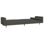 Sofá cama de 2 plazas con dos almohadas terciopelo gris oscuro de , Sofás - Ref: Foro24-375750, Precio: 291,16 €, Descuento: %