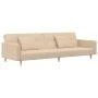 2-seater sofa bed with two pillows in cream fabric by , Sofas - Ref: Foro24-375802, Price: 277,32 €, Discount: %