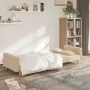 2-seater sofa bed with two pillows in cream fabric by , Sofas - Ref: Foro24-375802, Price: 277,32 €, Discount: %