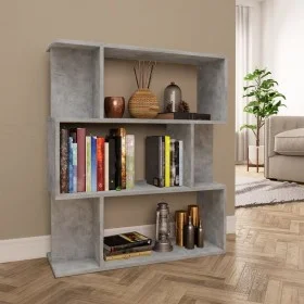 Estantería madera contrachapada gris hormigón 80x24x96cm de vidaXL, Librerías y estanterías - Ref: Foro24-800085, Precio: 53,...