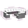 Garden sofa set with cushions 13 pieces beige synthetic rattan by , Modular outdoor sofas - Ref: Foro24-3224372, Price: 815,7...