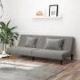 2-Sitzer-Schlafsofa aus hellgrauem Samt von , Sofas - Ref: Foro24-375926, Preis: 237,78 €, Rabatt: %