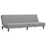 Sofá cama de 2 plazas terciopelo gris claro de , Sofás - Ref: Foro24-375926, Precio: 237,78 €, Descuento: %