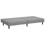 Sofá cama de 2 plazas terciopelo gris claro de , Sofás - Ref: Foro24-375926, Precio: 237,78 €, Descuento: %