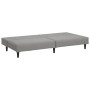 Sofá cama de 2 plazas terciopelo gris claro de , Sofás - Ref: Foro24-375926, Precio: 232,76 €, Descuento: %