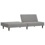 Sofá cama de 2 plazas terciopelo gris claro de , Sofás - Ref: Foro24-375926, Precio: 237,78 €, Descuento: %