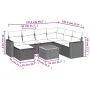 8-piece garden sofa set and gray synthetic rattan cushions by , Modular outdoor sofas - Ref: Foro24-3224240, Price: 452,77 €,...