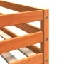 Litera de madera maciza de pino marrón cera 90x200 cm de , Camas y somieres - Ref: Foro24-3214874, Precio: 157,32 €, Descuent...