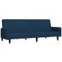 Sofá cama de 2 plazas terciopelo azul de , Sofás - Ref: Foro24-375773, Precio: 271,03 €, Descuento: %