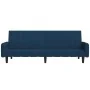 Sofá cama de 2 plazas terciopelo azul de , Sofás - Ref: Foro24-375773, Precio: 271,03 €, Descuento: %