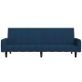 Sofá cama de 2 plazas terciopelo azul de , Sofás - Ref: Foro24-375773, Precio: 275,80 €, Descuento: %