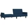 Sofá cama de 2 plazas terciopelo azul de , Sofás - Ref: Foro24-375773, Precio: 271,03 €, Descuento: %
