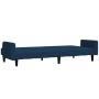 Sofá cama de 2 plazas terciopelo azul de , Sofás - Ref: Foro24-375773, Precio: 275,80 €, Descuento: %