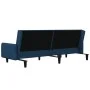 Sofá cama de 2 plazas terciopelo azul de , Sofás - Ref: Foro24-375773, Precio: 271,03 €, Descuento: %