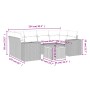 Set de comedor de jardín 7 pzas y cojines ratán sintético negro de , Conjuntos de jardín - Ref: Foro24-3225341, Precio: 473,7...