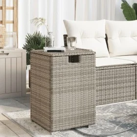 Mesa cubierta para bombona de propano ratán gris 40x40x60 cm de , Mesas de jardín - Ref: Foro24-366296, Precio: 74,04 €, Desc...