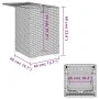 Mesa cubierta para bombona de propano ratán gris 40x40x60 cm de , Mesas de jardín - Ref: Foro24-366296, Precio: 74,04 €, Desc...