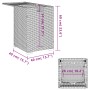 Mesa cubierta para bombona de propano ratán gris 40x40x60 cm de , Mesas de jardín - Ref: Foro24-366296, Precio: 93,55 €, Desc...