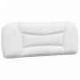 Cabecero de cama acolchado cuero sintético blanco 100 cm de , Cabeceros y pies de cama - Ref: Foro24-374557, Precio: 51,78 €,...