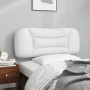 Cabecero de cama acolchado cuero sintético blanco 100 cm de , Cabeceros y pies de cama - Ref: Foro24-374557, Precio: 51,78 €,...