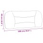 Cabecero de cama acolchado cuero sintético blanco 100 cm de , Cabeceros y pies de cama - Ref: Foro24-374557, Precio: 51,78 €,...