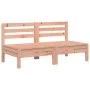 Sofás de jardín sin reposabrazos 2 uds madera maciza Douglas de , Sofás modulares de exterior - Ref: Foro24-838003, Precio: 9...