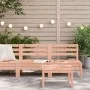 Sofás de jardín sin reposabrazos 2 uds madera maciza Douglas de , Sofás modulares de exterior - Ref: Foro24-838003, Precio: 9...