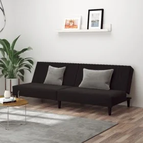 2-Sitzer-Schlafsofa aus schwarzem Samt von , Sofas - Ref: Foro24-375932, Preis: 233,98 €, Rabatt: %