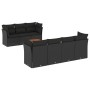 Set de sofás de jardín 8 piezas y cojines ratán sintético negro de , Conjuntos de jardín - Ref: Foro24-3223500, Precio: 511,0...