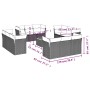 Set de sofás de jardín y cojines 13 pzas ratán sintético negro de , Conjuntos de jardín - Ref: Foro24-3223535, Precio: 878,88...