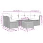 Set de sofás de jardín 7 piezas con cojines ratán PE gris de , Conjuntos de jardín - Ref: Foro24-3223561, Precio: 387,04 €, D...