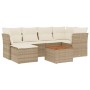 Set sofás de jardín 7 piezas y cojines ratán sintético beige de , Conjuntos de jardín - Ref: Foro24-3223748, Precio: 434,31 €...