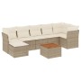 Juego de sofás de jardín con cojines beige 8 pzas ratán PE de , Conjuntos de jardín - Ref: Foro24-3223755, Precio: 490,20 €, ...