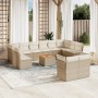 Set sofás de jardín con cojines 13 pzas ratán sintético beige de , Conjuntos de jardín - Ref: Foro24-3223916, Precio: 848,16 ...