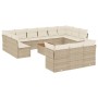Set sofás de jardín 14 pzas con cojines ratán sintético beige de , Conjuntos de jardín - Ref: Foro24-3223923, Precio: 902,81 ...