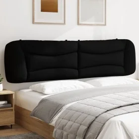 Padded black fabric headboard 200 cm by , Headboards and footboards - Ref: Foro24-374618, Price: 83,21 €, Discount: %