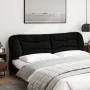 Padded black fabric headboard 200 cm by , Headboards and footboards - Ref: Foro24-374618, Price: 83,21 €, Discount: %