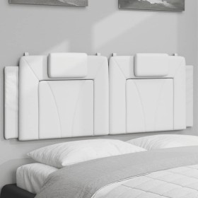 Cabecero de cama acolchado cuero sintético blanco 120 cm de , Cabeceros y pies de cama - Ref: Foro24-374782, Precio: 54,50 €,...