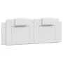 White synthetic leather padded bed headboard 120 cm by , Headboards and footboards - Ref: Foro24-374782, Price: 47,73 €, Disc...