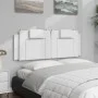 White synthetic leather padded bed headboard 120 cm by , Headboards and footboards - Ref: Foro24-374782, Price: 47,73 €, Disc...